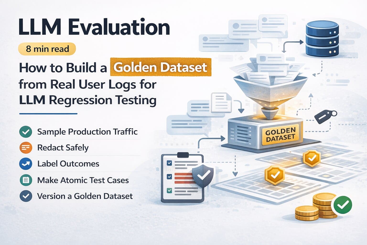 How to Build a Golden Dataset from Real User Logs for LLM Regression Testing