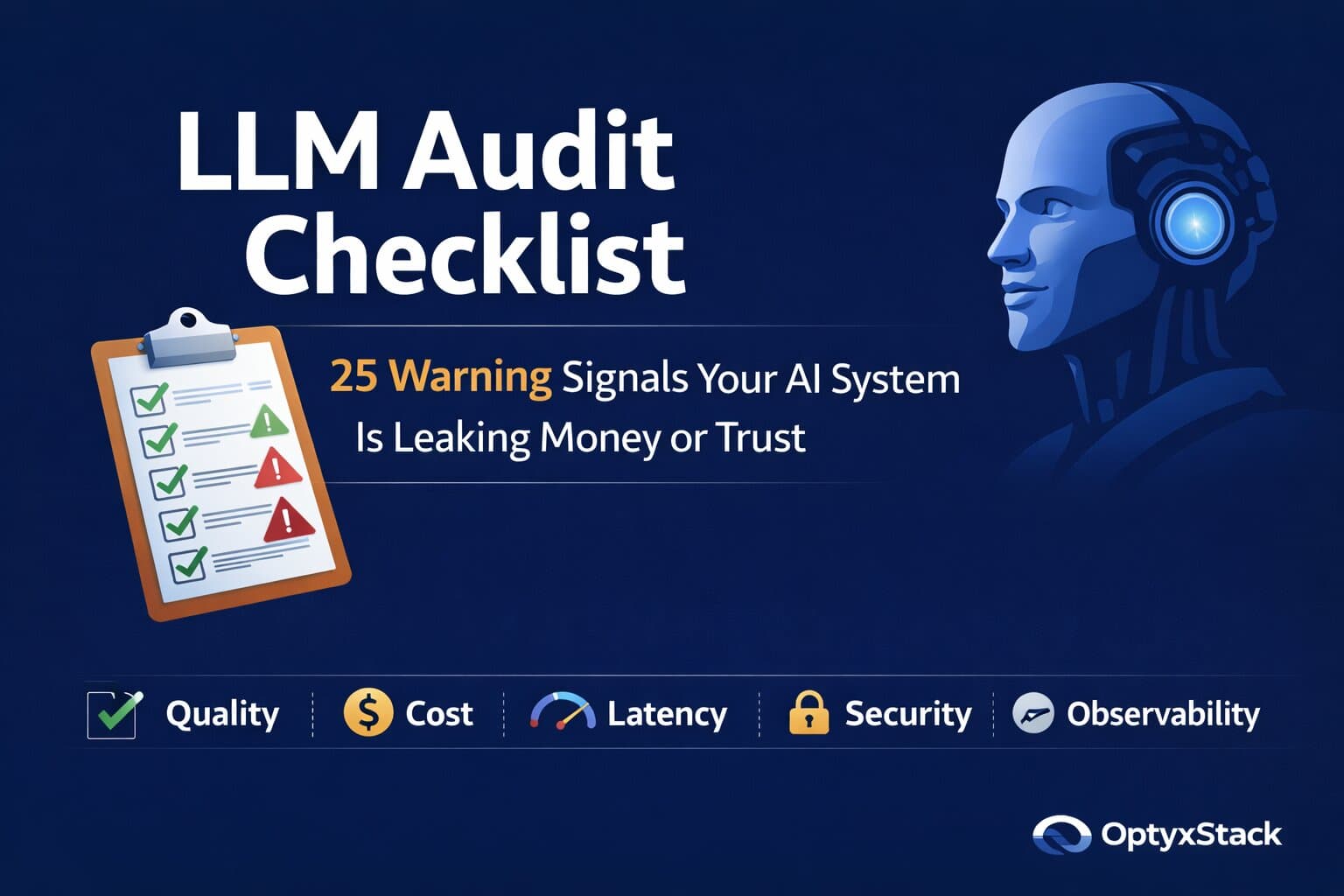 LLM Audit Checklist: 25 Signs Your Production AI Is Leaking Money or Trust