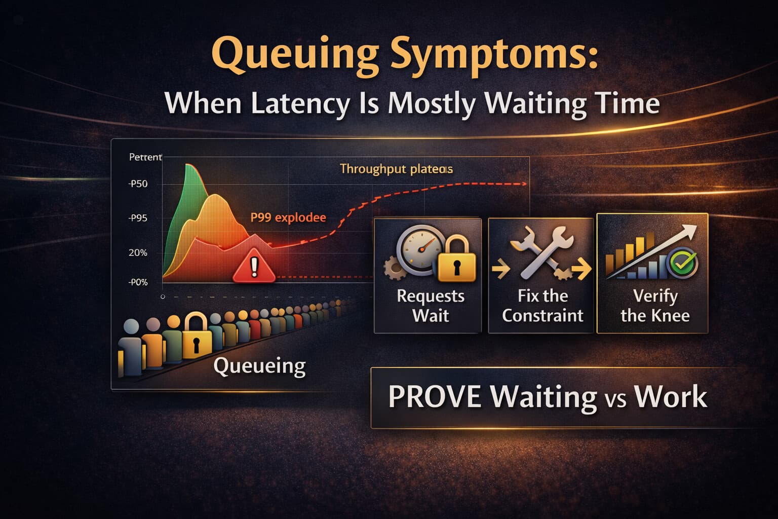 Queueing Symptoms: When Latency Is Mostly Waiting Time