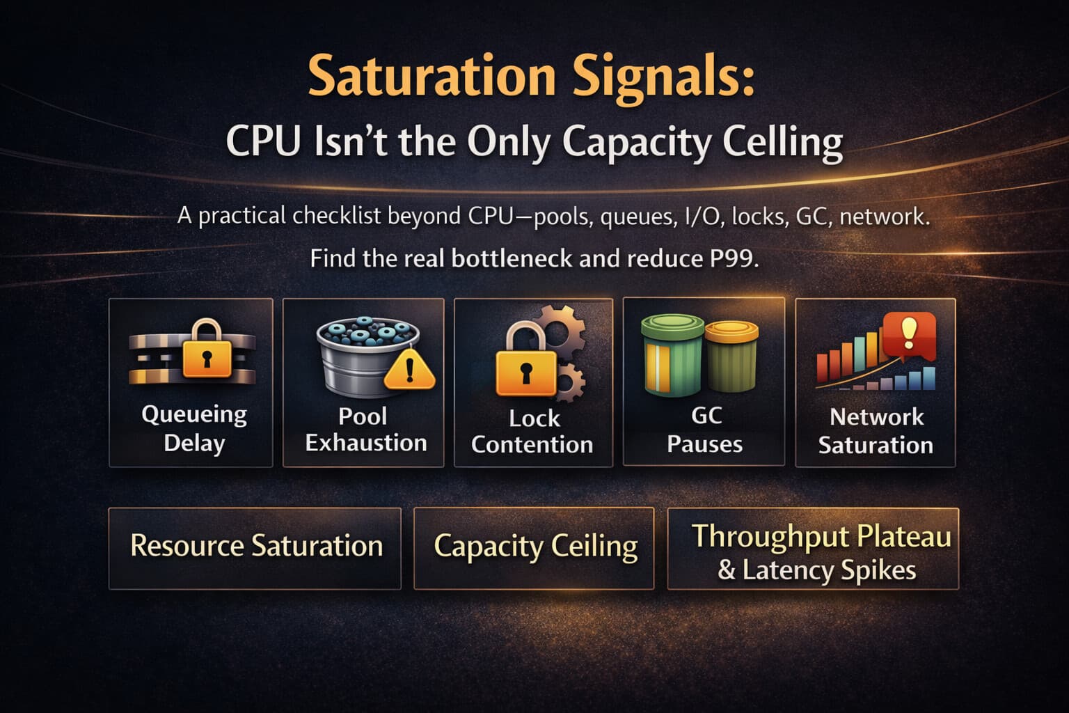 Saturation Signals: CPU Is Not the Only Ceiling