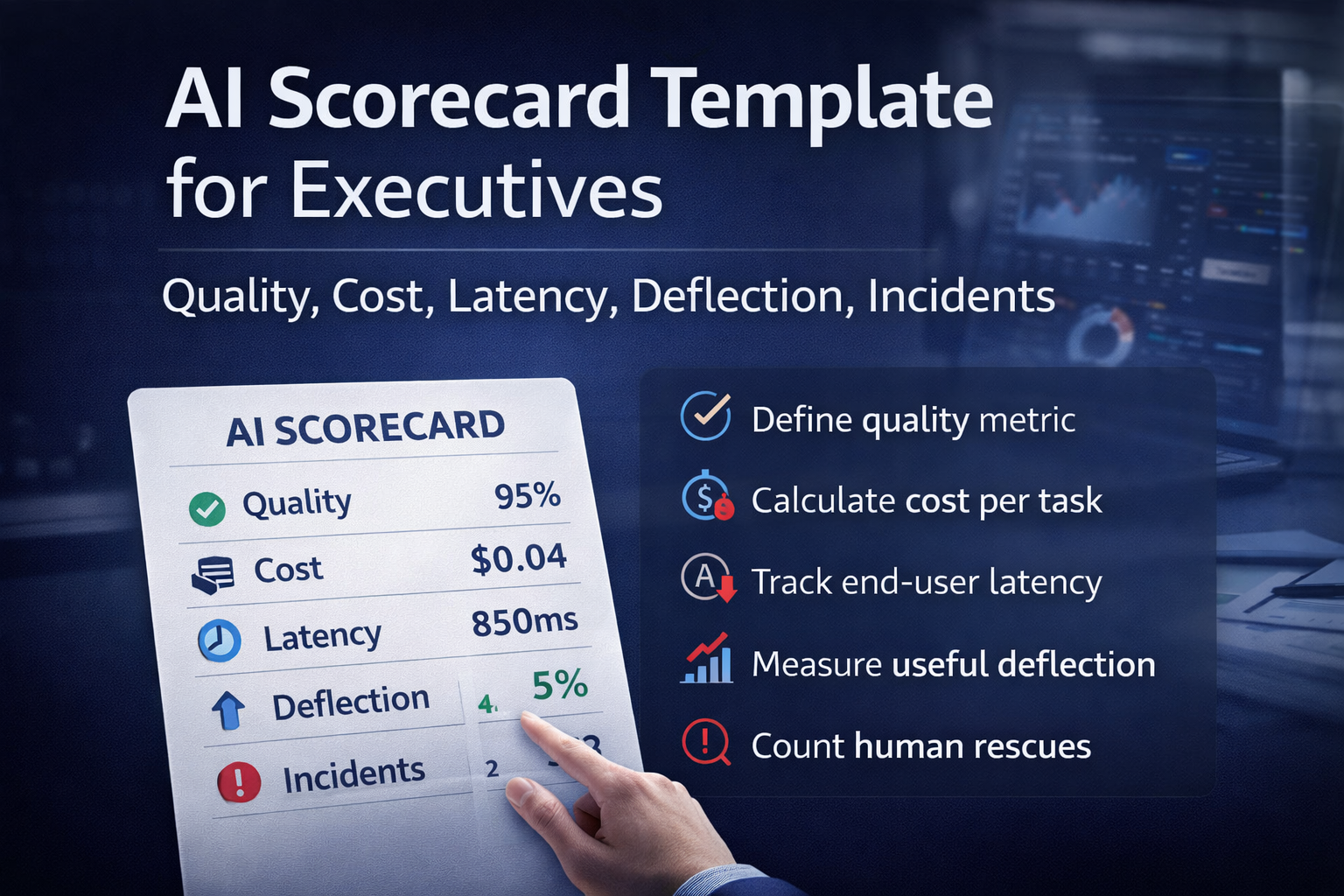 AI Scorecard Template for Executives: Quality, Cost, Latency ...